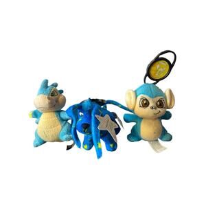 NeoPets - 3 quantity starry‎ Gelert, blue mynci, scorchie blue dragon.